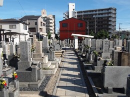 大阪市平野区の川辺共同墓地