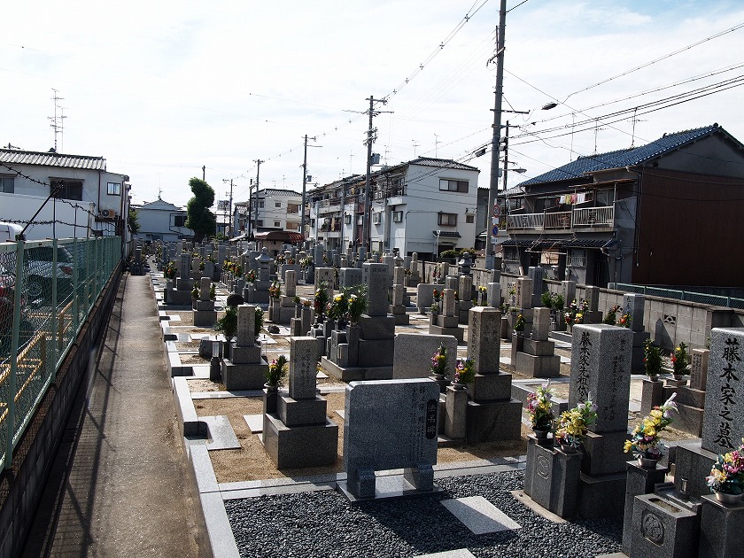 大阪市東住吉区にあるお墓、旧住道共同墓地