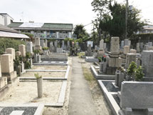 豊中市にあるお墓、長島墓地風景