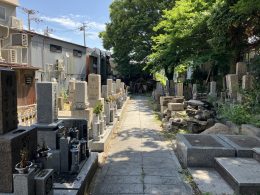 大阪七墓で有名な蒲生墓地